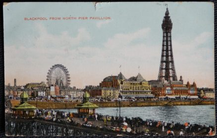 Blackpool Tower Pier Vintage Postcard