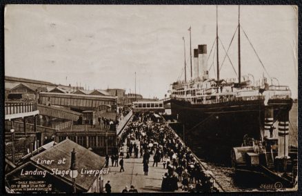 Ship Liverpool Liner Vintage Postcard