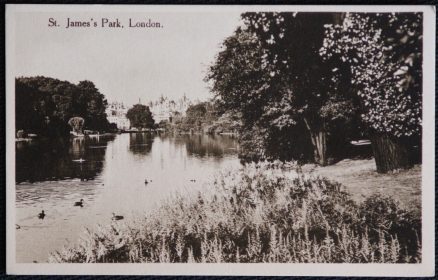 St. James's Park Vintage London Postcard