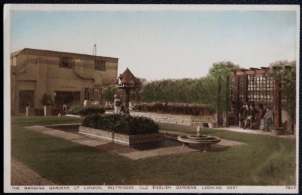 Selfridges Hanging Gardens Vintage Photochrom Postcard