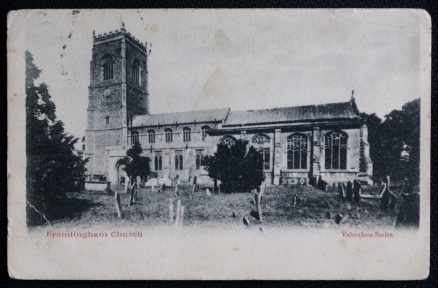 Framlingham Church 1903 Postcard