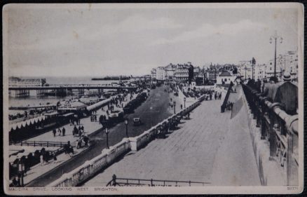 Brighton Madeira Drive Pier Vintage Postcard