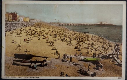 Brighton West Pier Vintage Postcard