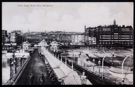 Brighton West Pier Circa 1918 Postcard