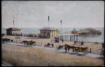 Brighton West Pier 1906 Postcard