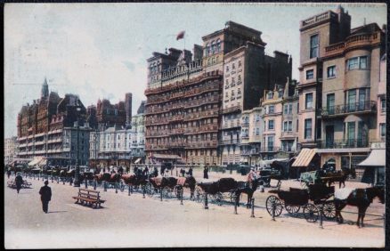 Brighton West Pier Entrance Grand Hotel Postcard