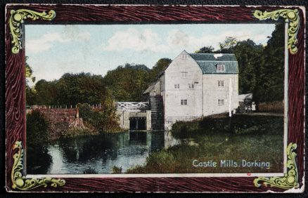 Dorking Castle Mill Vintage Postcard