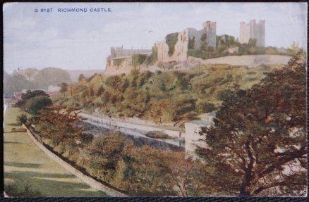 Richmond Castle  Vintage 1917 Postcard