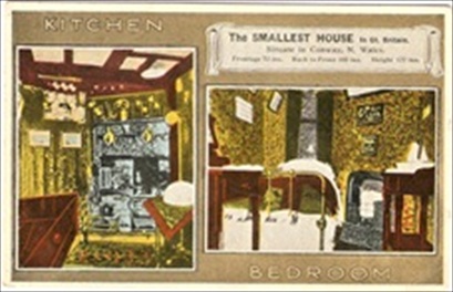 Conway Smallest House c.1954 Postcard