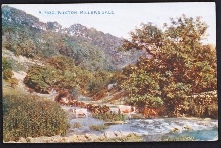 Miller's Dale High Tor Vintage Postcard