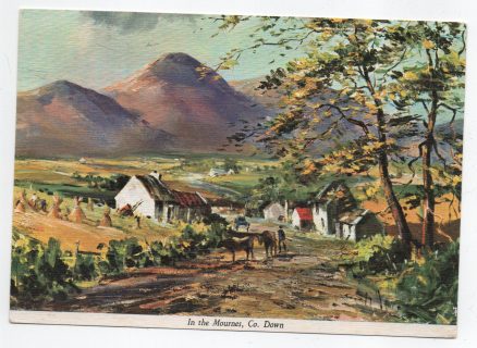 Co. Down The Mournes Painting Postcard