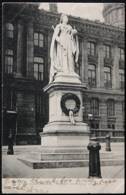 Birmingham Queen Victoria Tuck 1905 Postcard