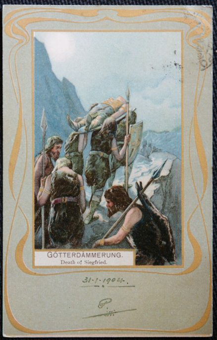 Gotterdammerung Siegfried 1904 Postcard