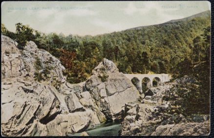 Killiecrankie Soldiers Leap c.1918 Postcard