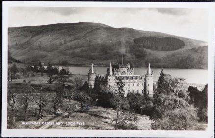 Inveraray Castle Loch Fyne Vintage Postcard