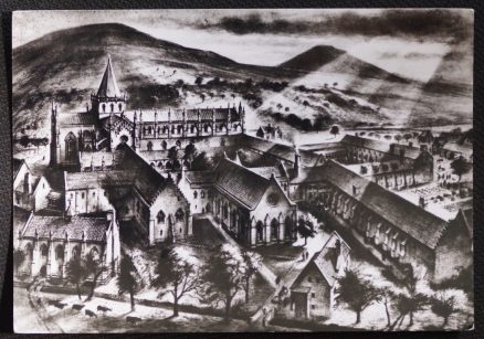 Melrose Abbey Artist Alan Sorrell 1967 Postcard