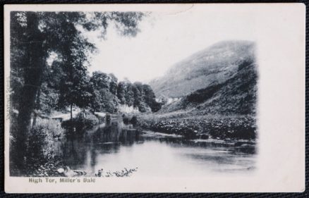 Miller's Dale High Tor Vintage Postcard