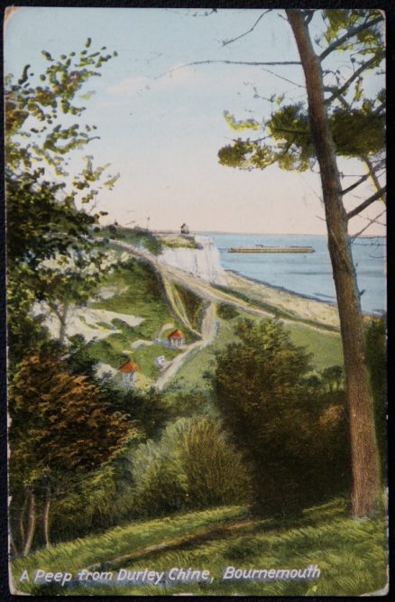 Durley Chine Bournemouth Vintage Postcard