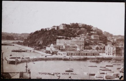 Torquay Vane Hill Vintage 1919 Postcard