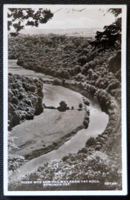 Symonds Yat Railway Wye Postcard