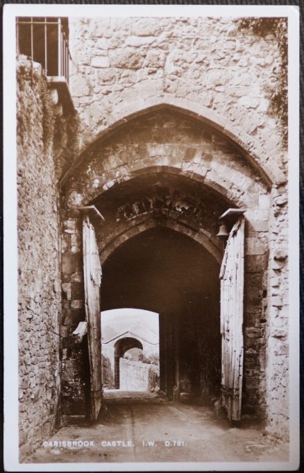 Carisbrooke Castle Real Photo Postcard