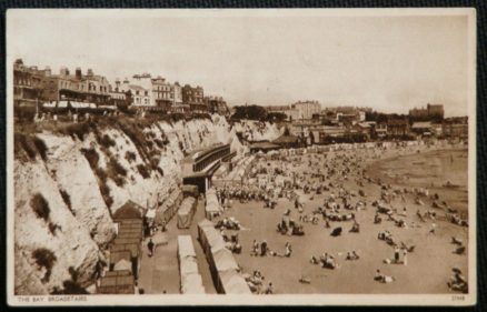 Broadstairs Bay Vintage 1938 Postcard