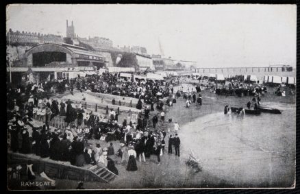 Ramsgate Seafront Jetty 1904 Postcard