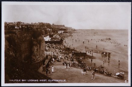 Cliftonville Walpole Bay Real Photo Postcard