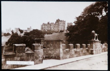 Alnwick Lion Bridge Real Photo Postcard