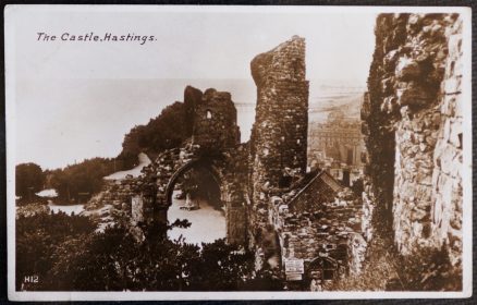 Hastings Castle Real Photo Vintage Postcard