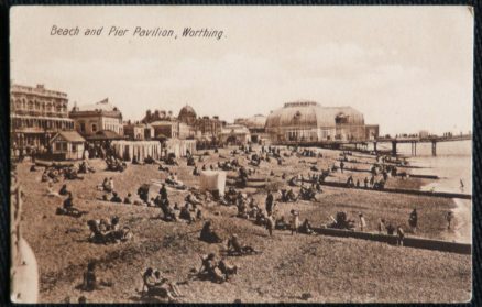 Worthing Pier Pavilion Vintage Postcard