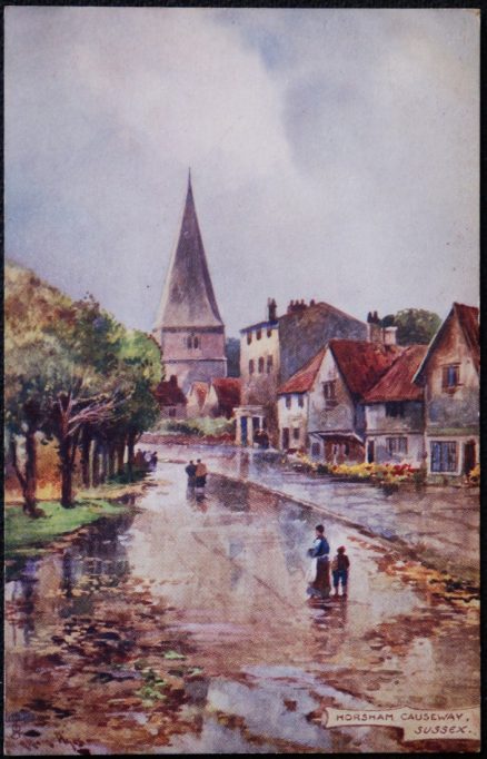 Horsham Vintage Raphael Tuck Postcard