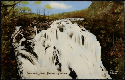 Betws-Y-Coed Swallow Falls 1968 Postcard