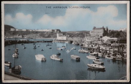 Scarborough Harbour Vintage 1957 Postcard