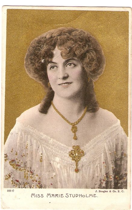 Marie Studholme Actress 1907 Postcard