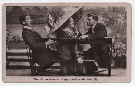 Matinee Hat Real Photographic 1911 Postcard