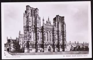Wells Cathedral Real Photo Postcard