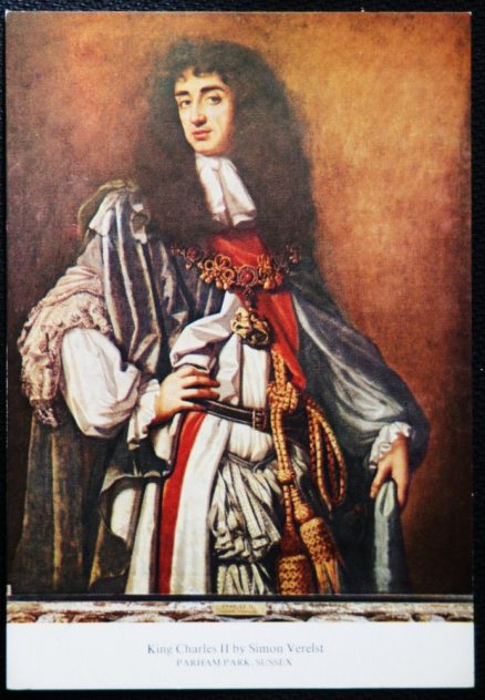 King Charles II Simon Verelst Postcard