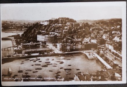 Torquay Waldon Hill Real Photo Postcard