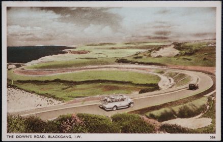 Downs Road Blackgang IOW Postcard