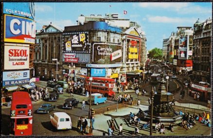 Piccadilly Circus London Postcard