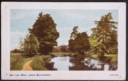 Guildford Surrey The Wey Postcard