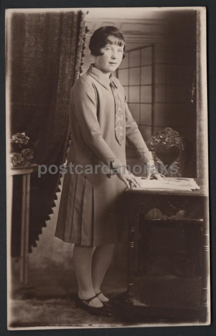 Girl Boyd's Studios Battersea Postcard