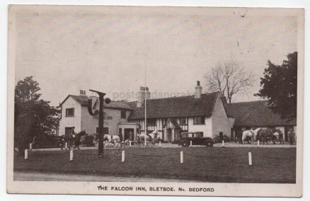 Bletsoe Bedford Falcon Inn Postcard