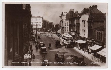 Warrington Bridge Street Real Photo Postcard