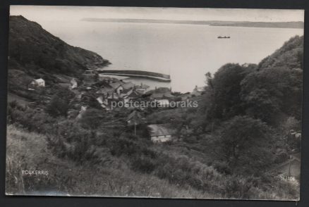 Polkerris Cornwall Real Photo 1962 Postcard