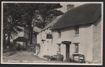 Crantock  Albion Inn Cornwall Postcard