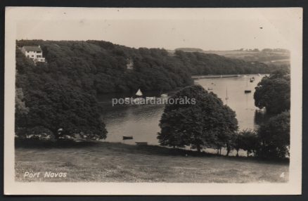 Port Navas Cornwall  Real Photo Postcard