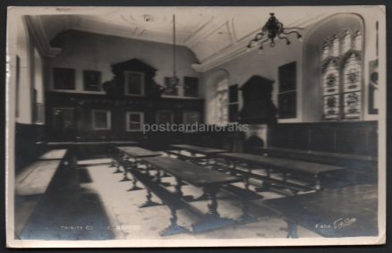 Trinity College Oxford Hall 1957 Postcard