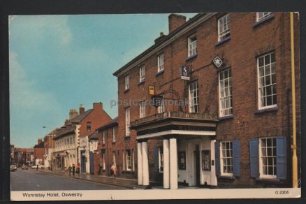 Oswestry Wynnstay Hotel Shropshire Postcard